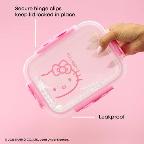 JoyJolt Hello Kitty frozen stack in freezer demonstrating cold-safe storage