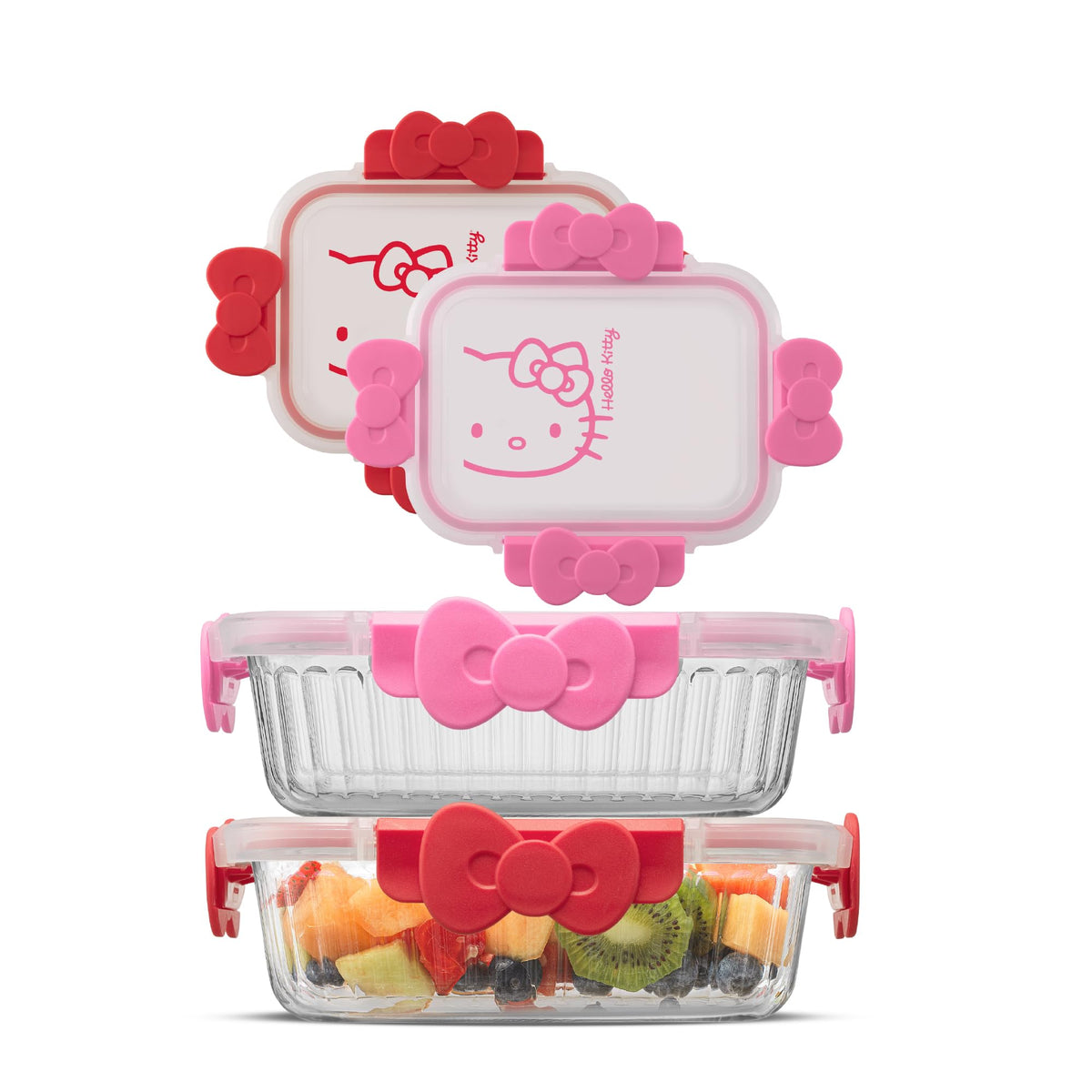 JoyJolt Hello Kitty front packaging showing two sealed containers and clear view benefit