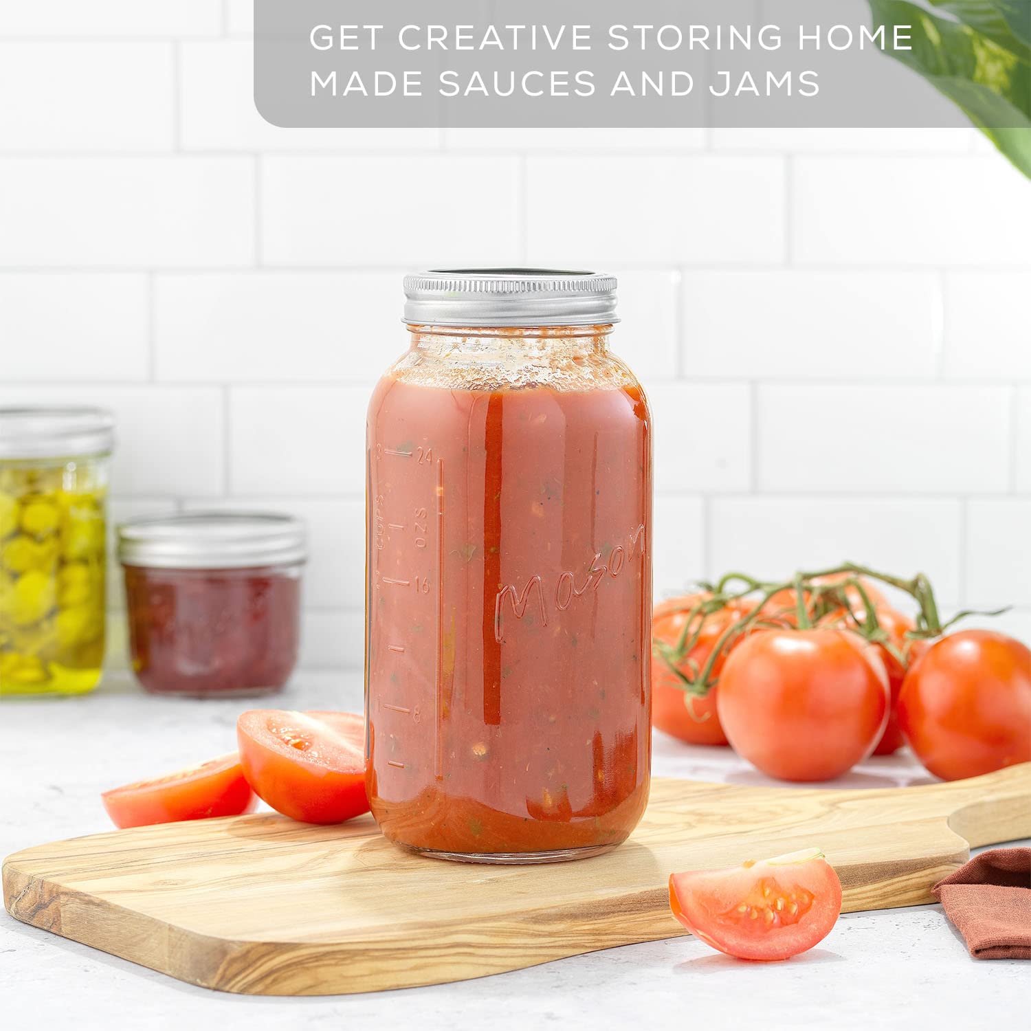 JoyJolt jars organized on kitchen shelf for tidy pantry storage