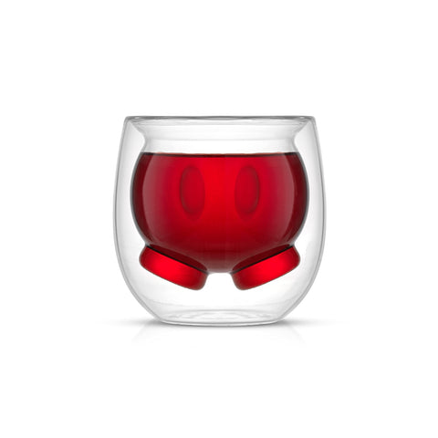 JoyJolt glasses on breakfast table illustrating everyday use and collectible style