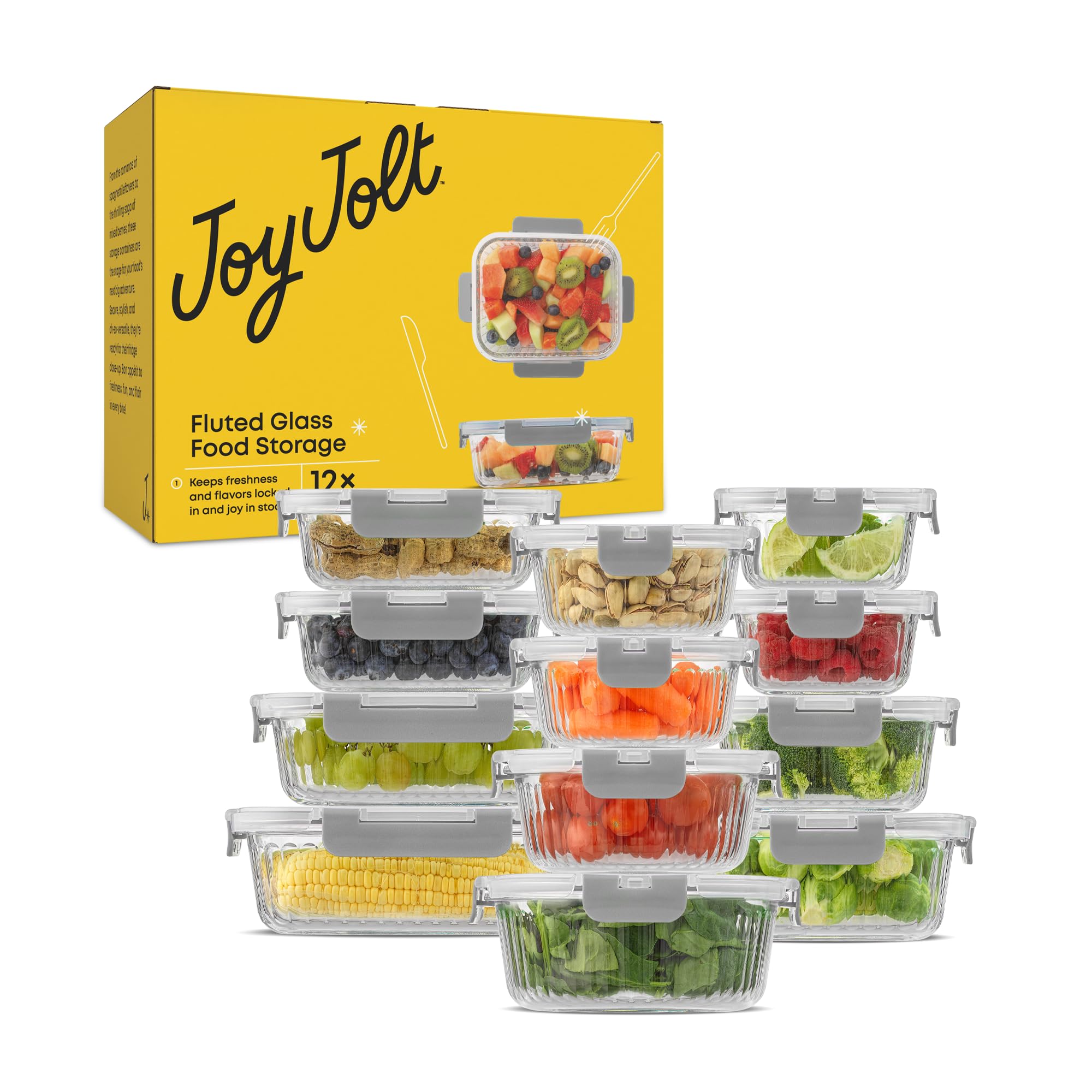 JoyJolt meal-prep containers arranged on table showing weekly prep and storage benefit