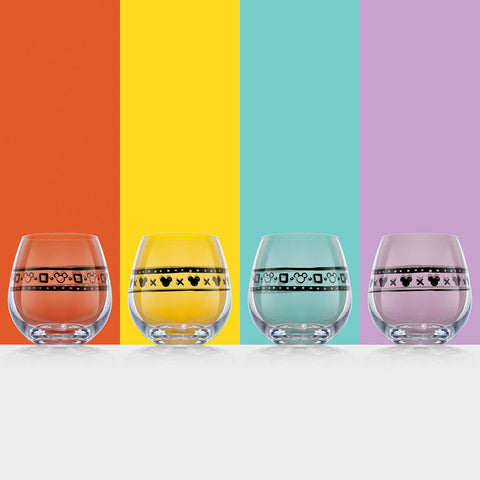 JoyJolt glasses in a table setting demonstrating festive entertaining use