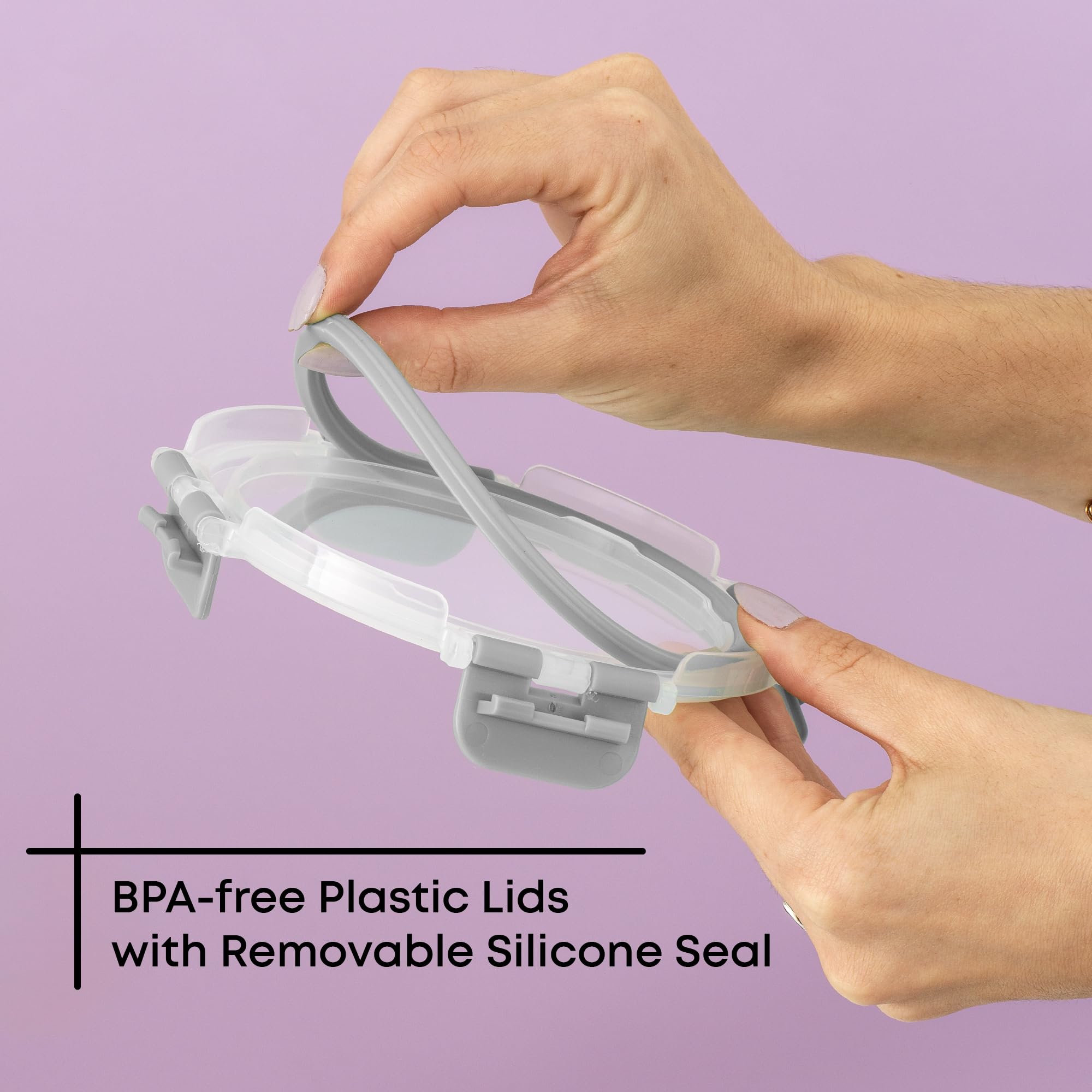 JoyJolt round container with soup sealed for leakproof transport and convenience