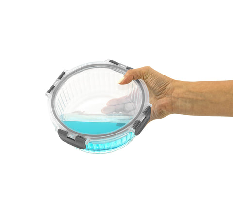 JoyJolt containers arranged with measuring scale for size comparison, clarifies portion capacity benefit