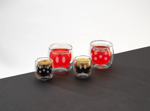 JoyJolt cup beside ruler demonstrating compact size and espresso-machine compatibility