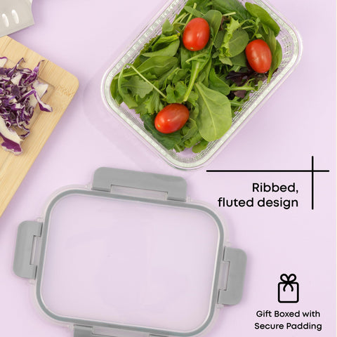 JoyJolt containers lined up with size labels showing versatile portion planning benefit