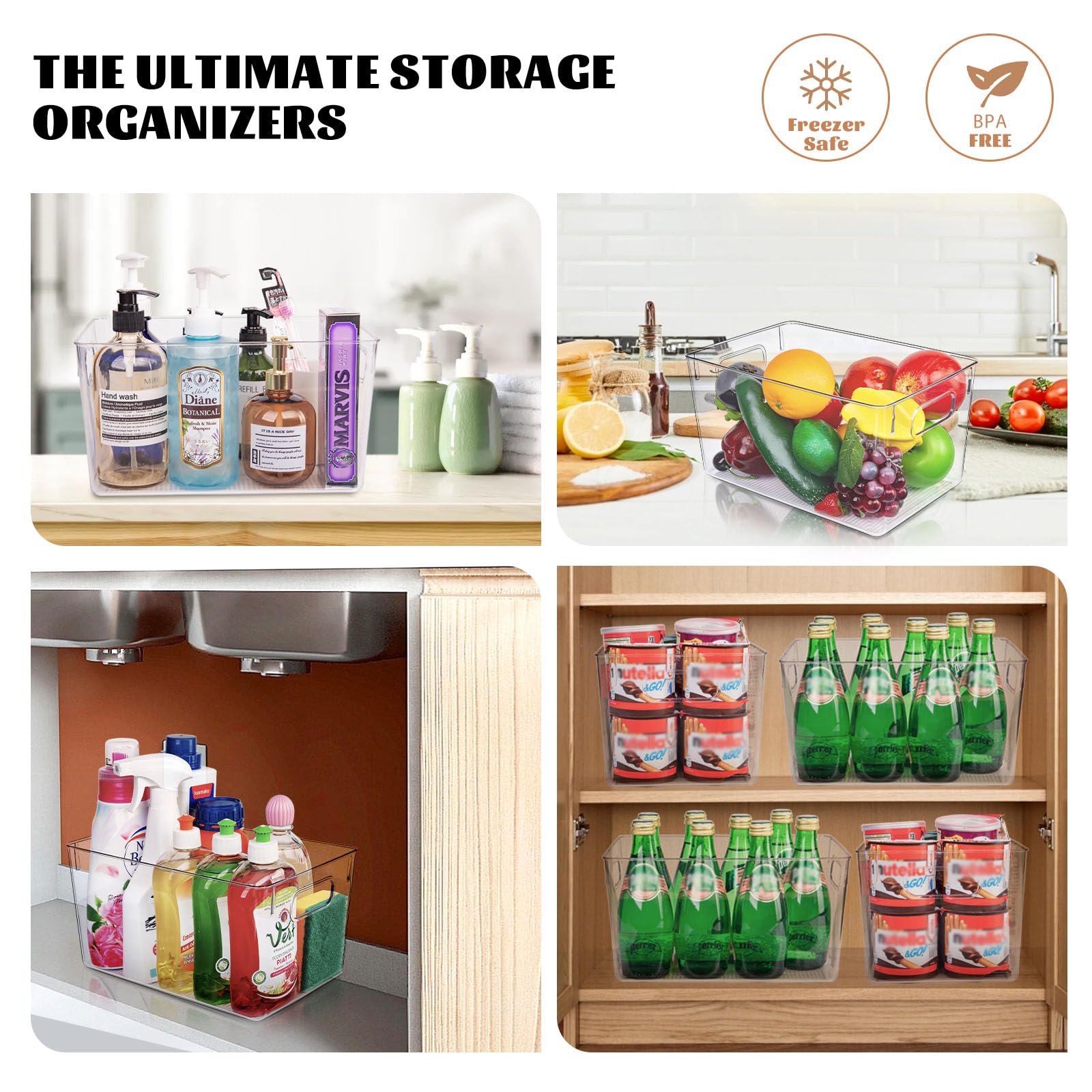 Joymeezo under-sink setup storing cleaners and supplies for tidy access benefit
