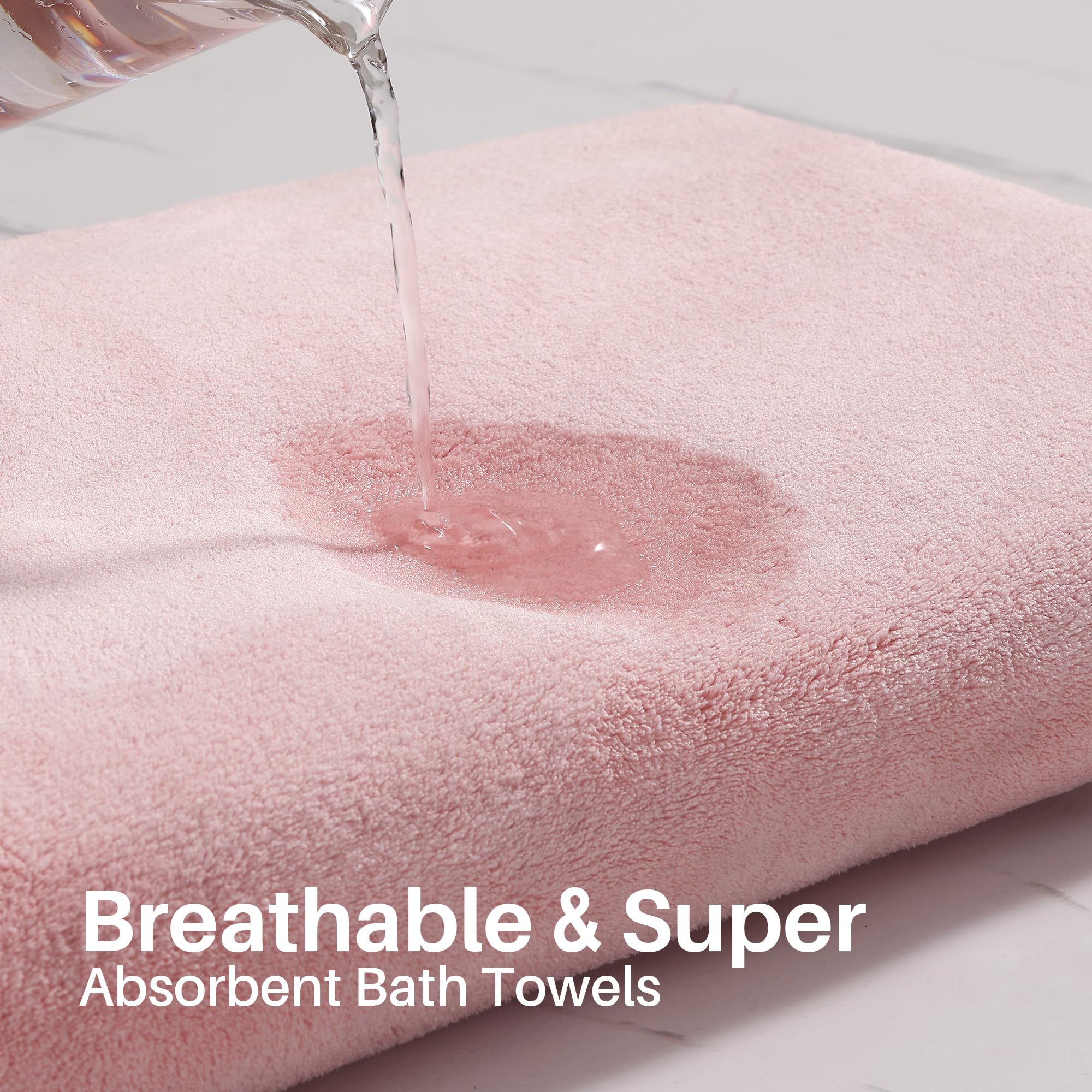 JOYMOOP bathroom styled display demonstrates how towels elevate decor