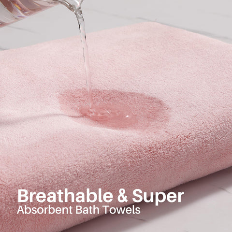 JOYMOOP bathroom styled display demonstrates how towels elevate decor