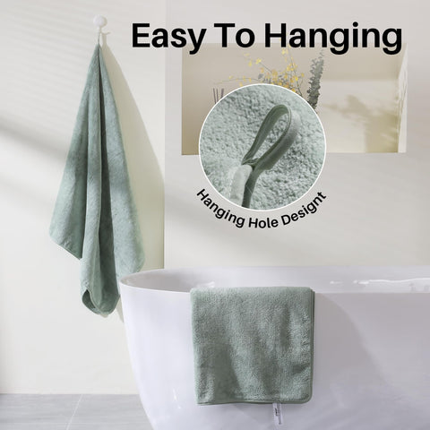 JOYMOOP drying hair demonstration shows generous size and efficient absorbency