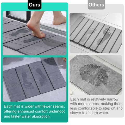 JOYMOOP folded mat compactly stored demonstrating space-saving convenience
