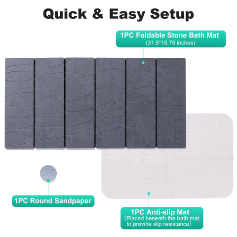 JOYMOOP mat placed in bathroom scene adding clean modern floor coverage