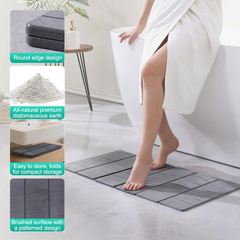 JOYMOOP mat next to ruler showing 31.5 by 15.75 inch scale for fit