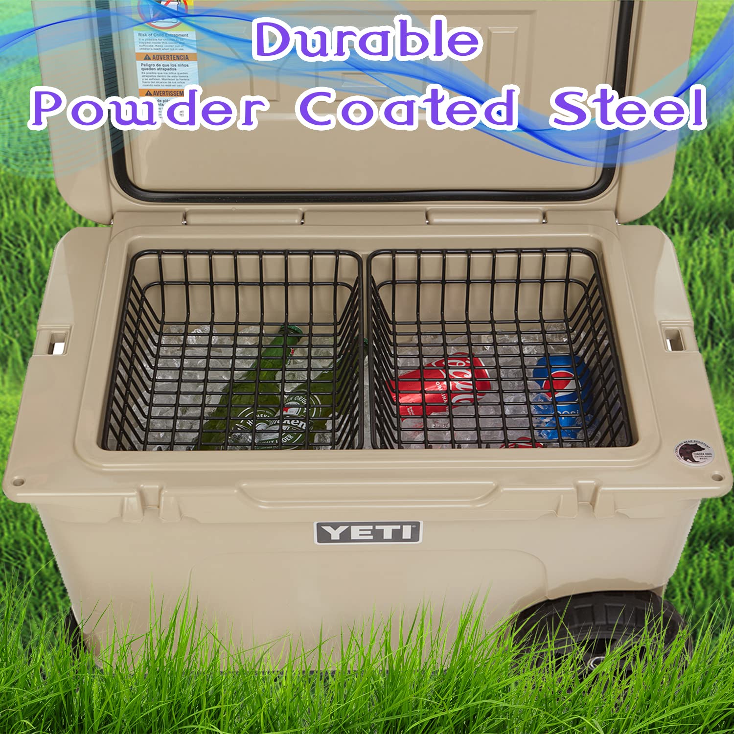 JOYRANGE baskets loaded with drinks and snacks for quick retrieval
