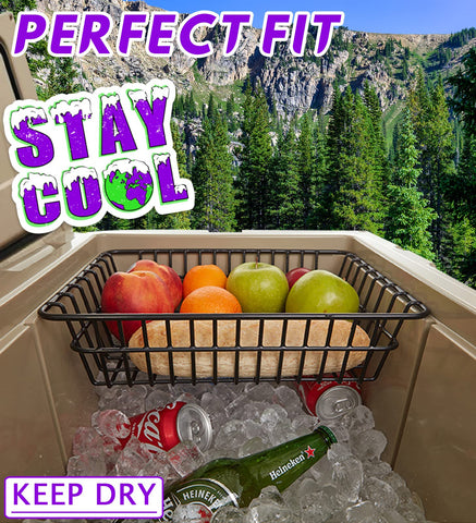 JOYRANGE basket next to a standard can to show scale and storage benefit