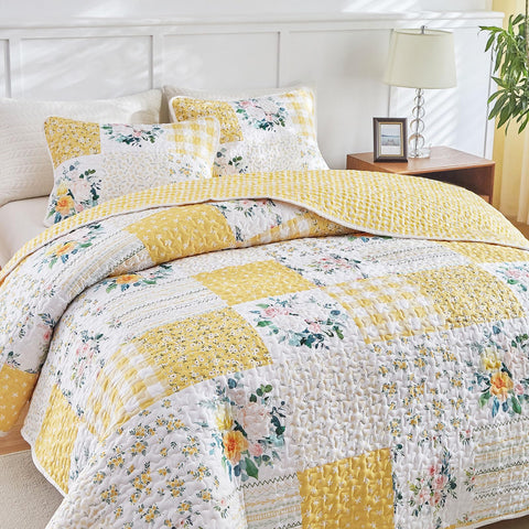 Joyreap pillow shams front view pairs with quilt for coordinated bedroom refresh