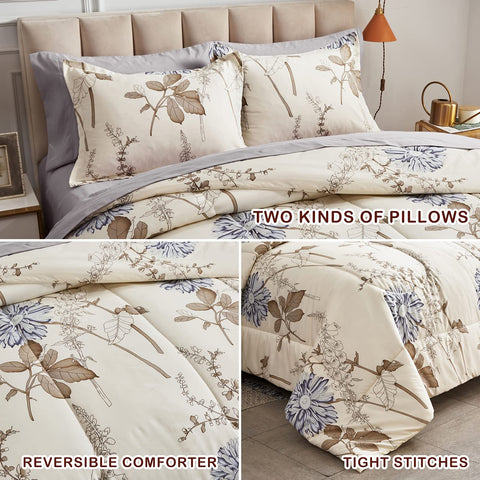 Joyreap complete bedding set on a styled bedroom demonstrating instant room refresh benefit