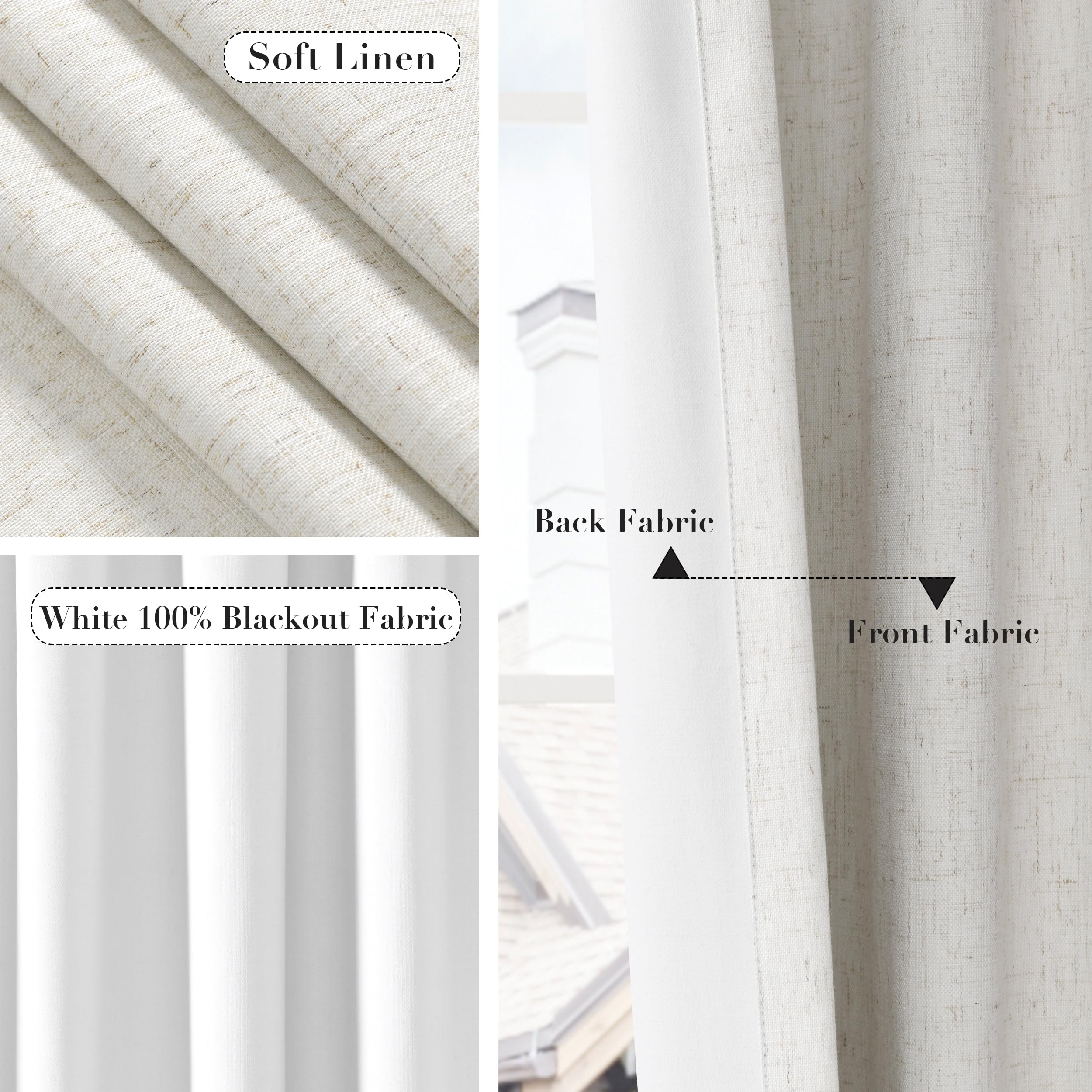 Joywell rod pocket detail displaying classic hanging option and neat top finish