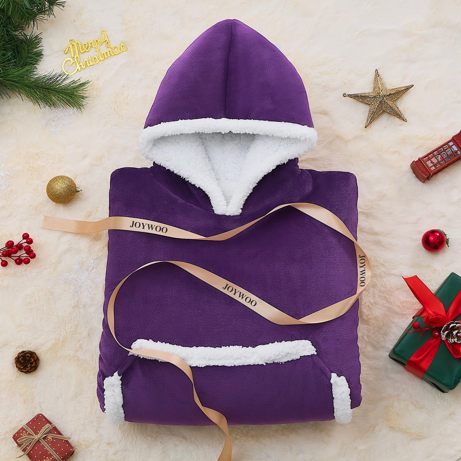 JOYWOO folded hoodie in gift-ready packaging ideal for presents