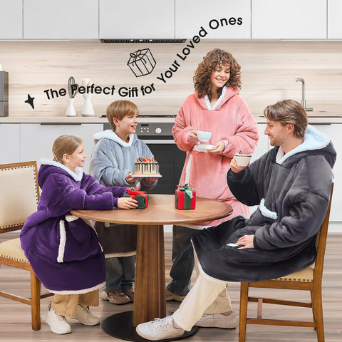 JOYWOO giant pocket holding a cat demonstrating hands-free pet warmth benefit