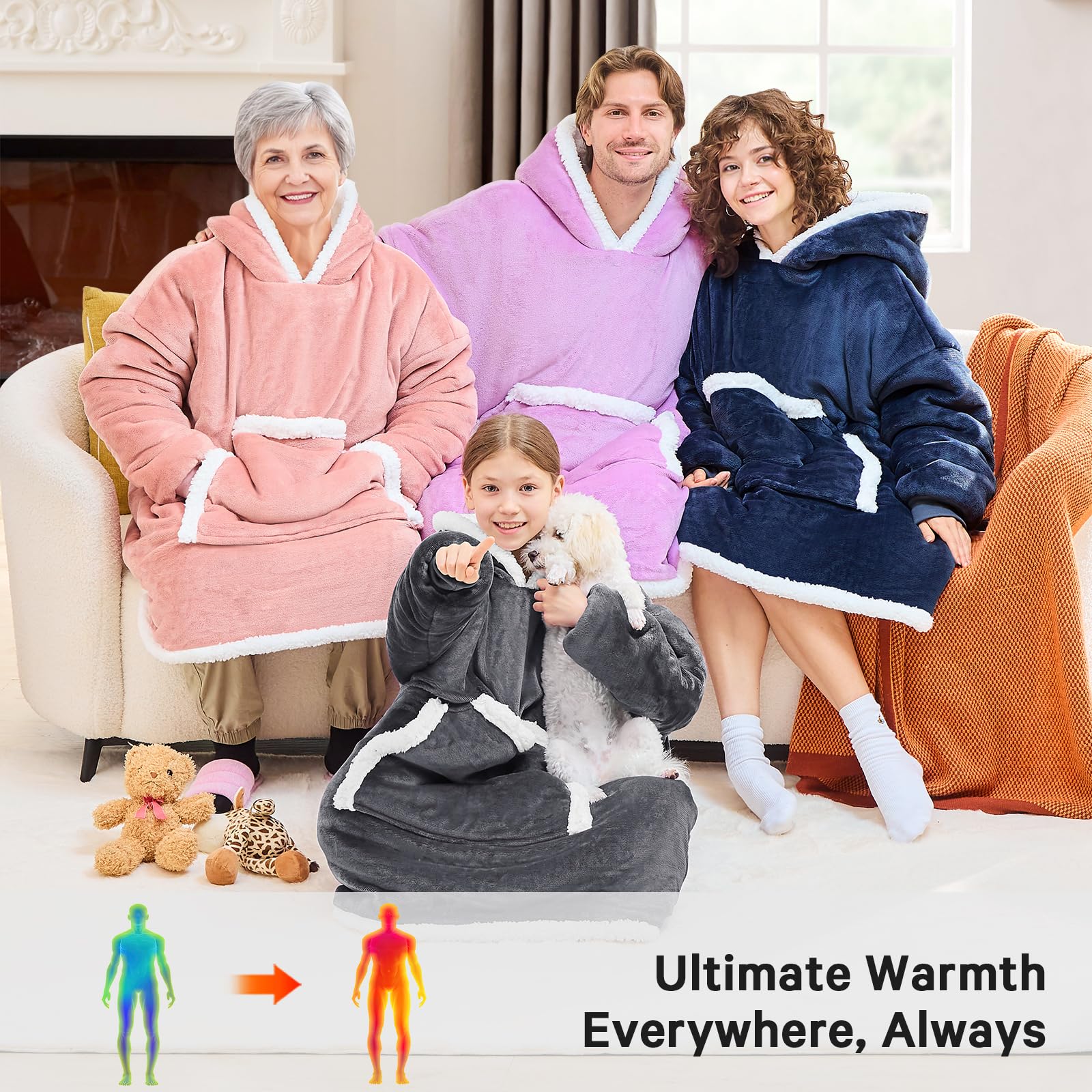 JOYWOO hood and collar detail illustrating snug coverage and comfort