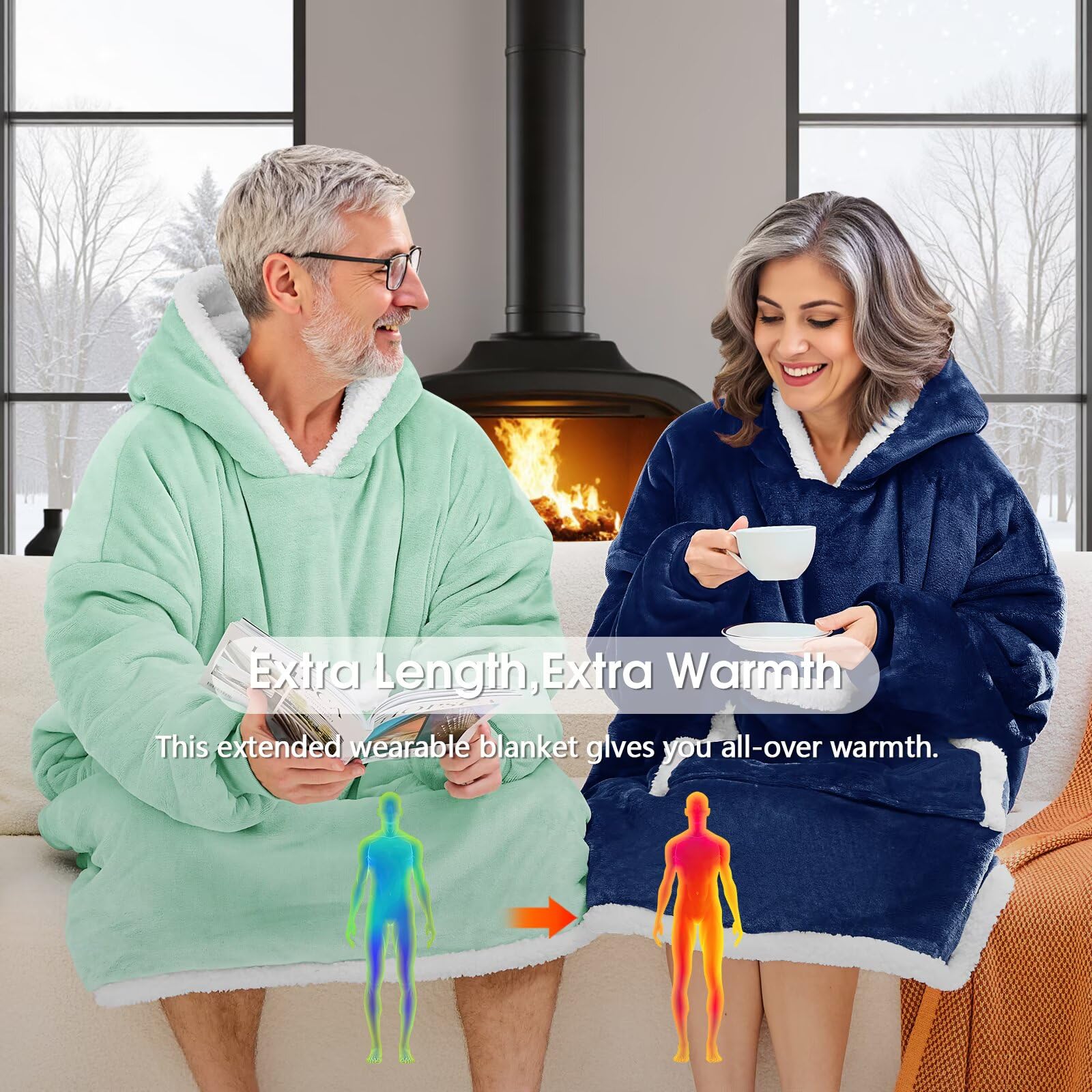 JOYWOO side profile worn illustrating relaxed mobility and coverage benefit