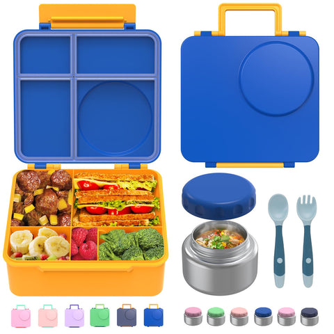 JoyYum bento box front closed showing compact travel-ready design and secure lid