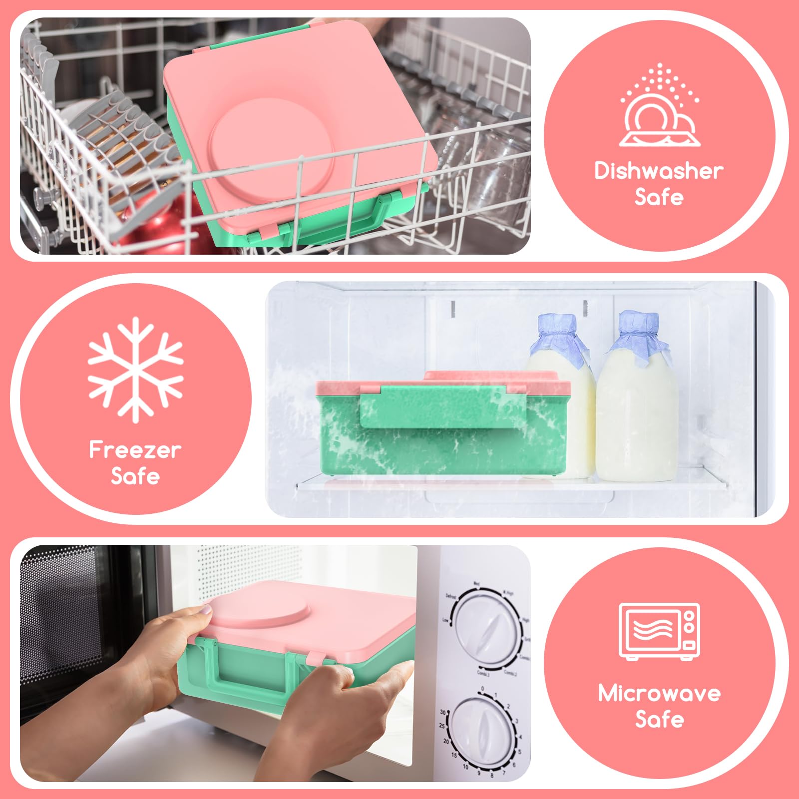 JoyYum bento set on picnic blanket showing family-friendly portability