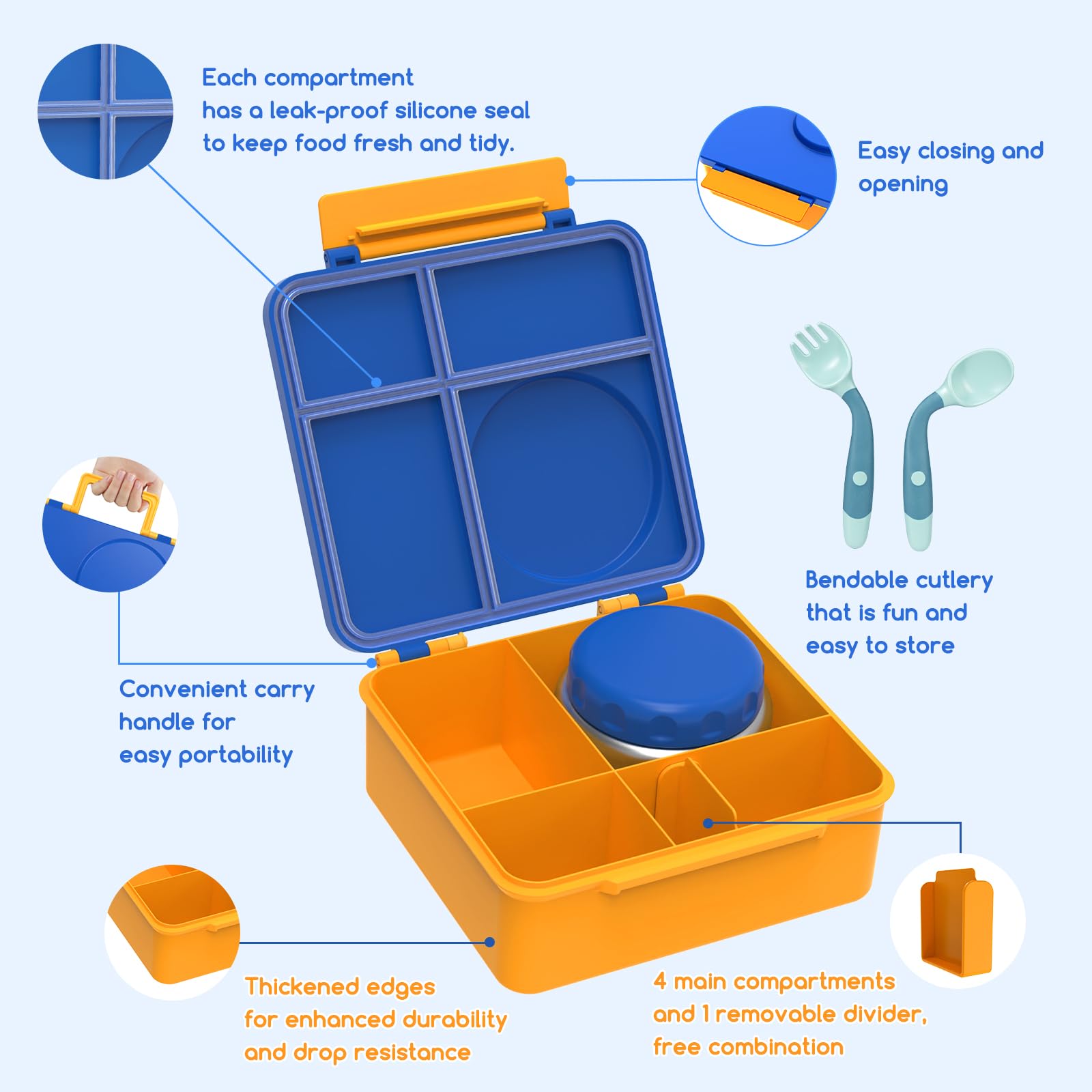 JoyYum silicone seal removed showing easy cleaning and hygiene benefit