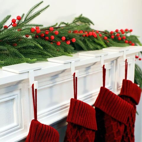 Joyyy set in living room holiday scene adding festive style and practical function