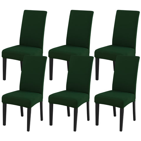 JQinHome front view of hunter green cover for instant chair refresh