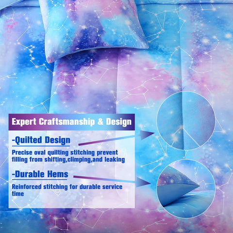 JQinHome comforter on a twin mattress showing proper fit and coverage