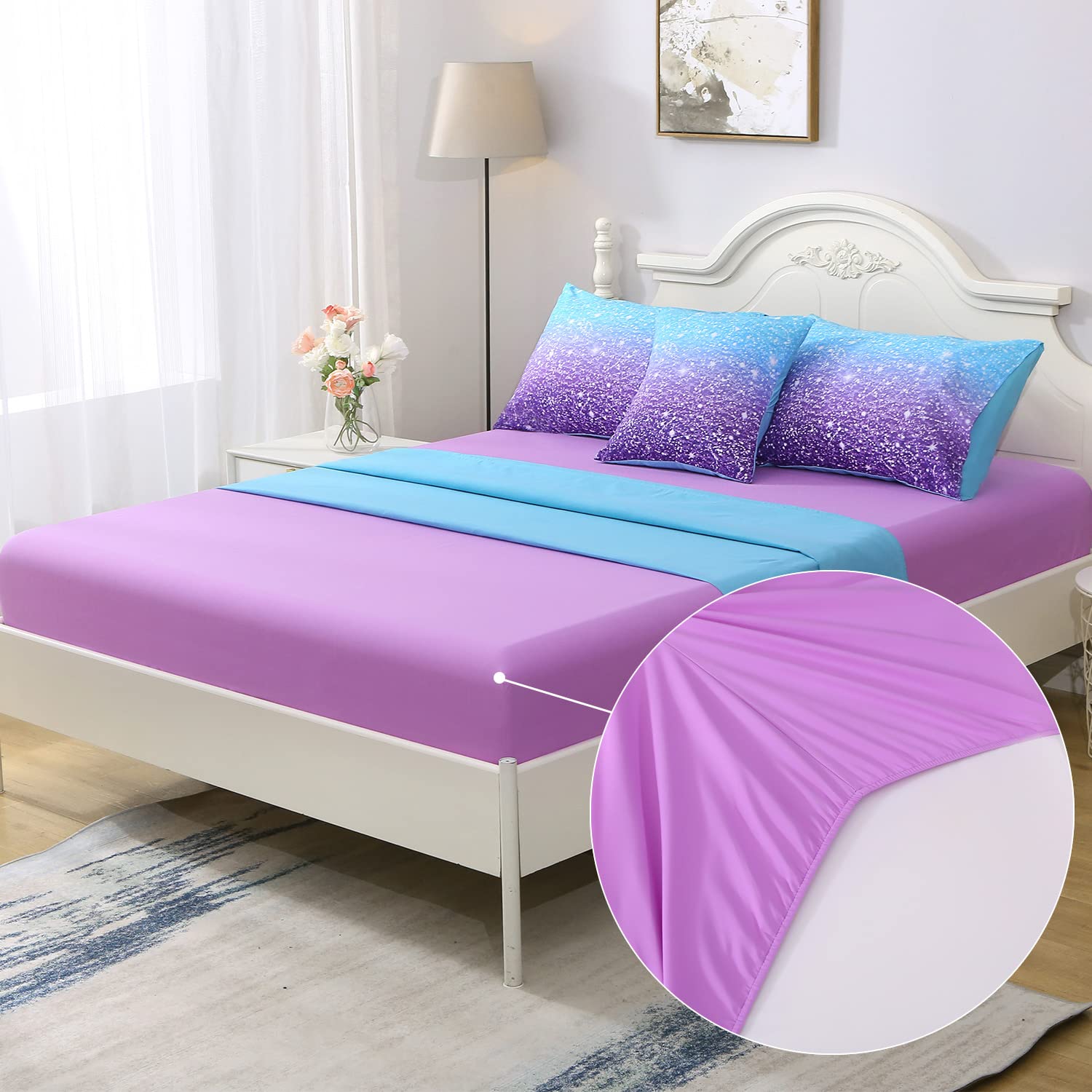 JQinHome styled bedroom lifestyle shot suggesting warm romantic atmosphere