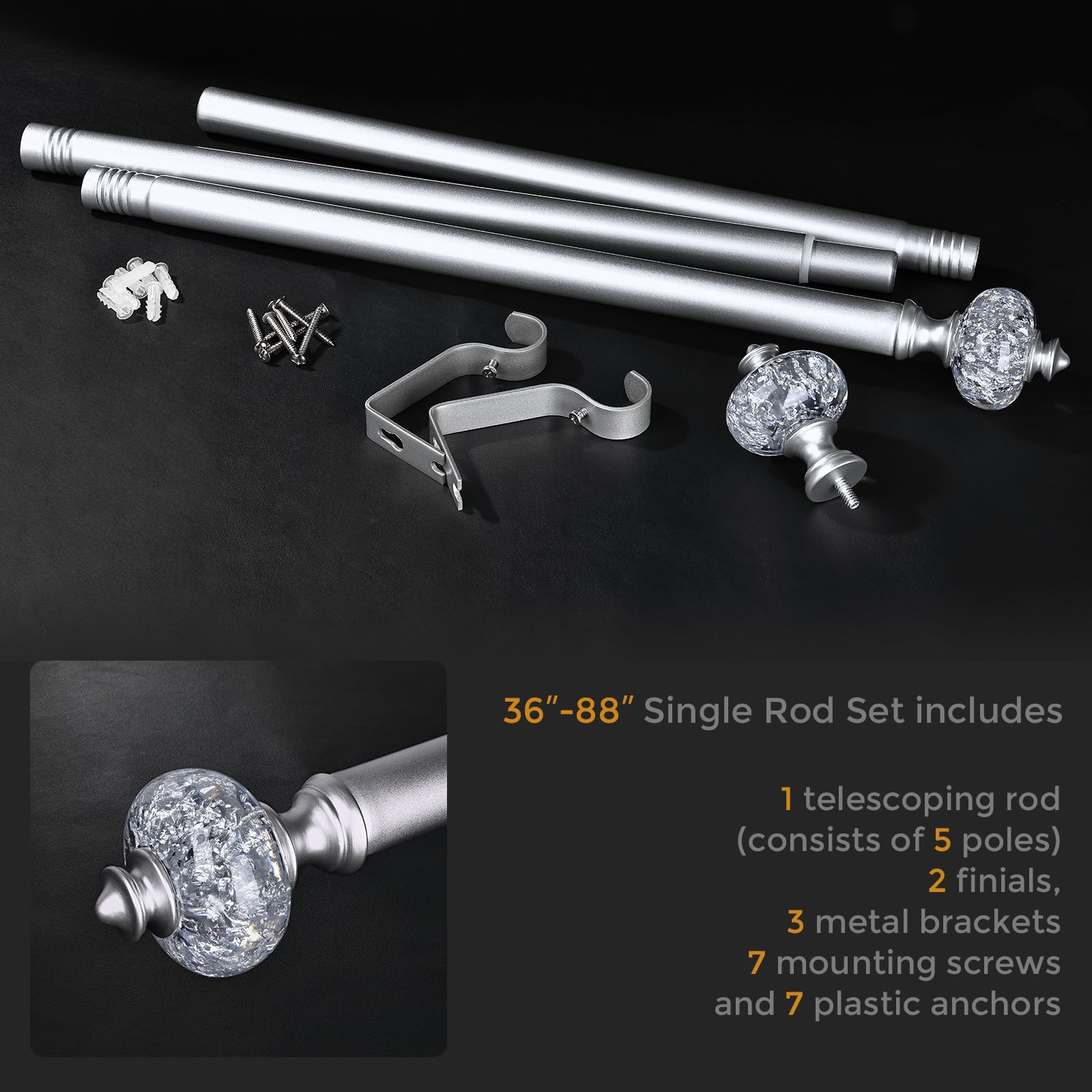 JRZOO rod finish and texture detail highlighting sturdy steel construction