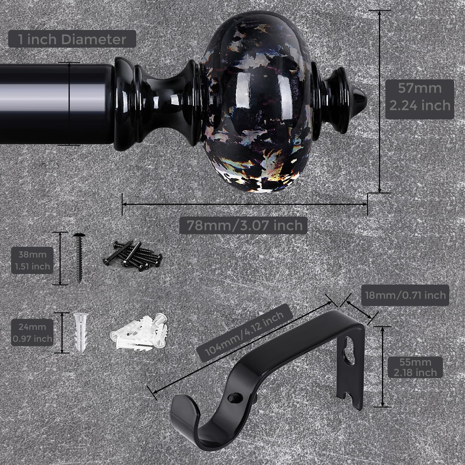 JRZOO matte black finish detail showing durable steel texture and sleek look