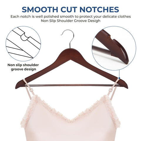JS HANGER hangers holding suits in a closet for organized, space-saving garment storage