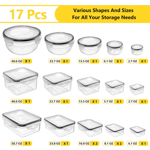 JSCARES rectangular and square containers arranged to show versatile portioning