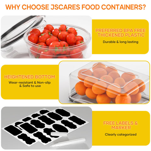 JSCARES small sauce cups and mini containers for precise condiment control