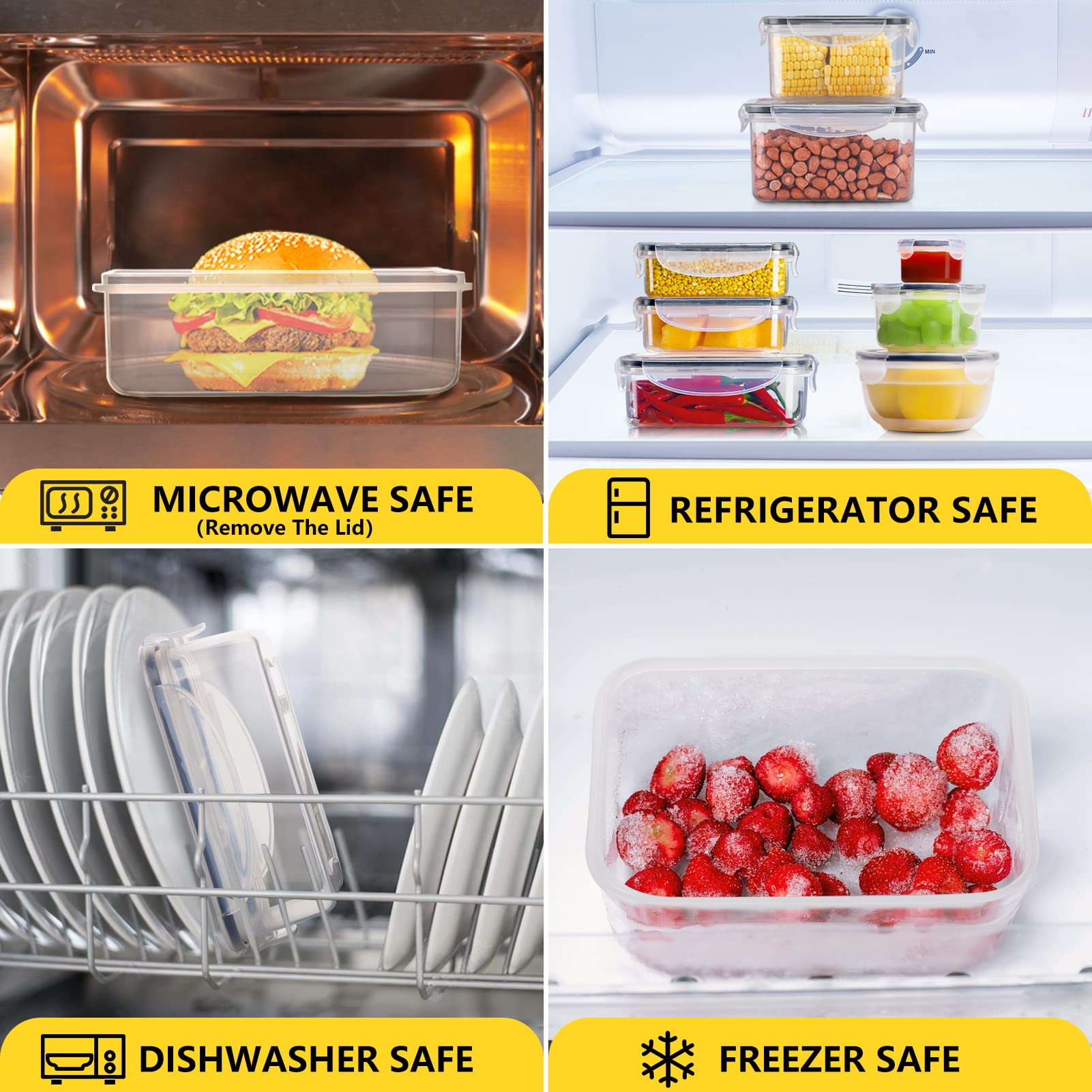 JSCARES stacked and nested containers saving cabinet and countertop space