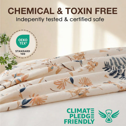 JSD fitted sheet pocket detail displaying 15 inch depth and elastic edge benefit - secure mattress fit
