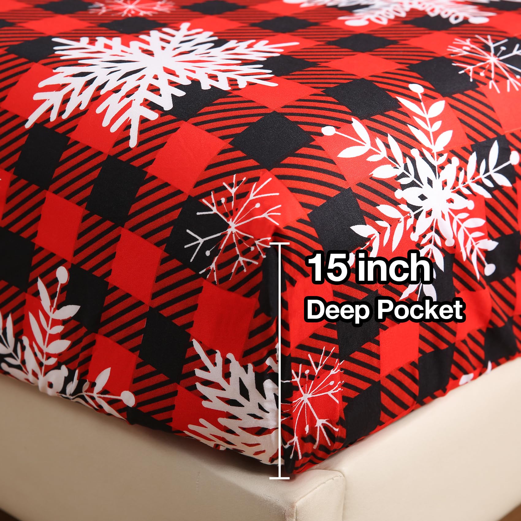 JSD fitted sheet elastic edge detail showing secure grip and stay-put benefit