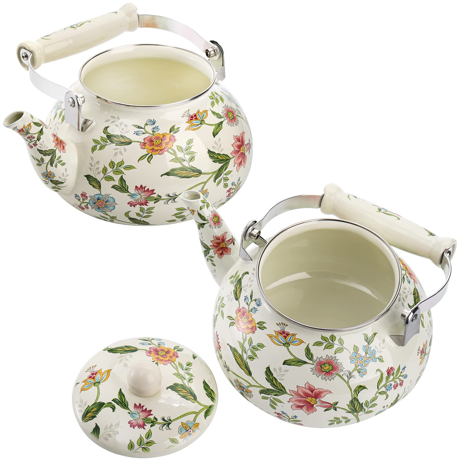 Jucoan porcelain handle detail showing cool-touch grip for safer pouring benefit