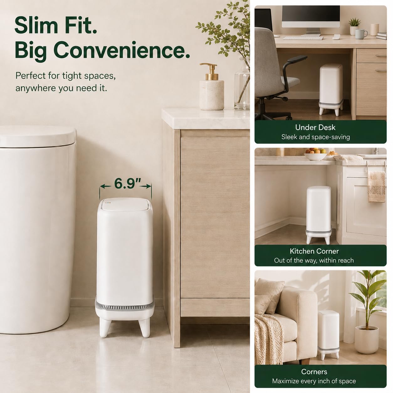 JUDRDO raised legs reveal floor clearance for easier cleaning