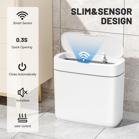 JUDRDO lid opening via motion sensor for hygienic hands-free use