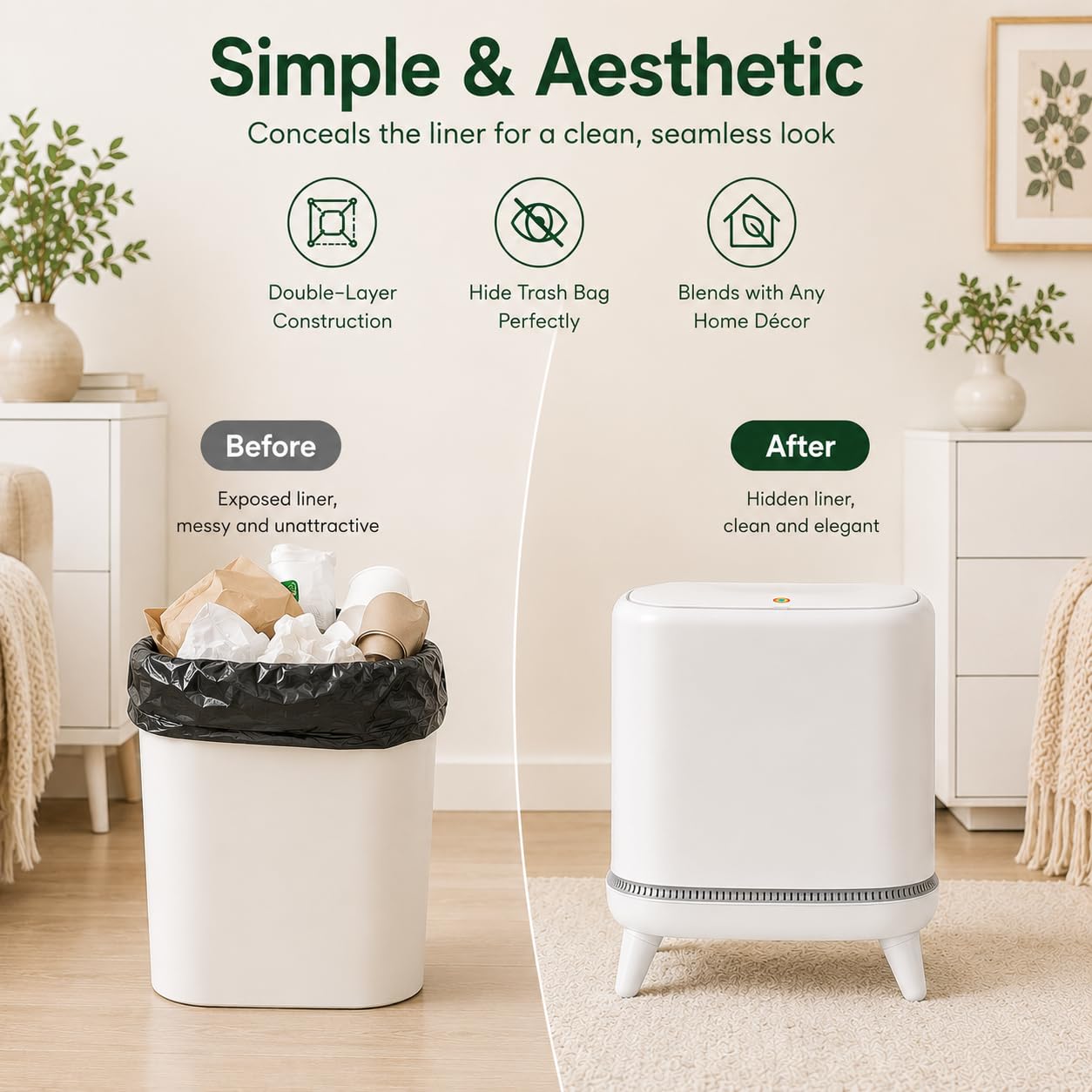 JUDRDO slim bin tucked beside toilet saving bathroom floor space