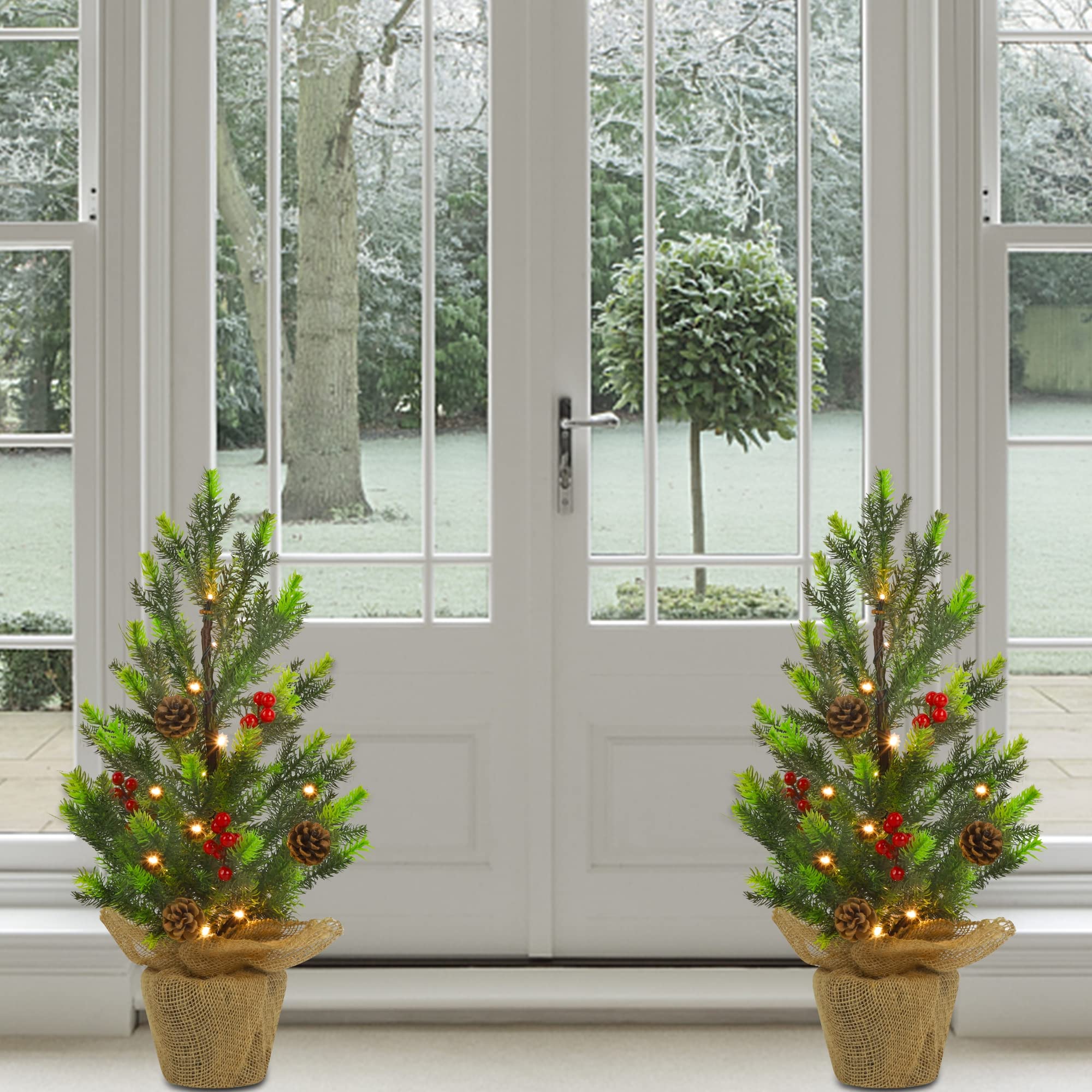 Juegoal in party living room setting adding cordless decorative light