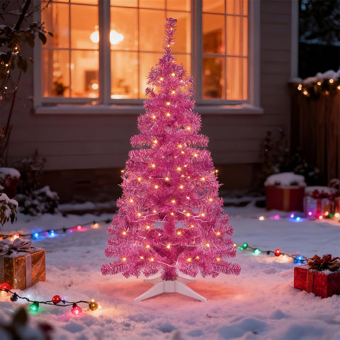 Juegoal night scene with warm LEDs showcasing festive glow and sparkle