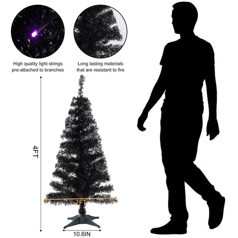 Juegoal purple LED lights glowing in branches offering vivid low-light atmosphere