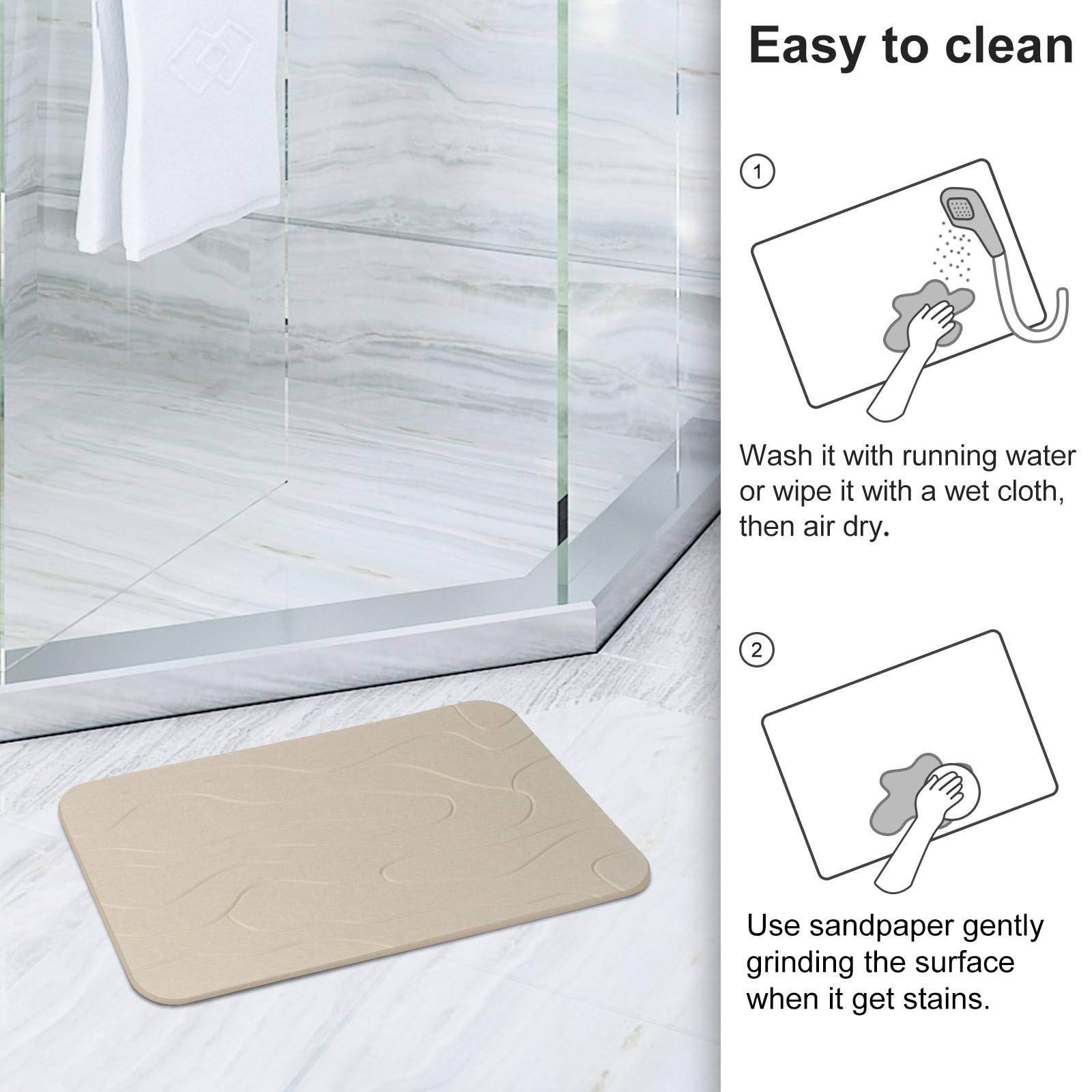 JUERLEN sandpaper and tool set showing easy refreshing and low-maintenance benefit