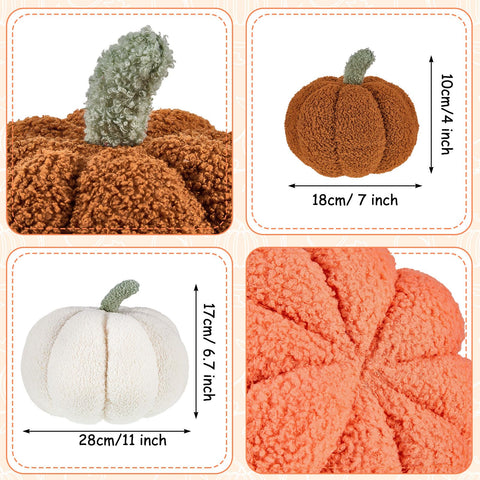 Juexica close-up of pumpkin pillow stitching showing realistic texture and durability